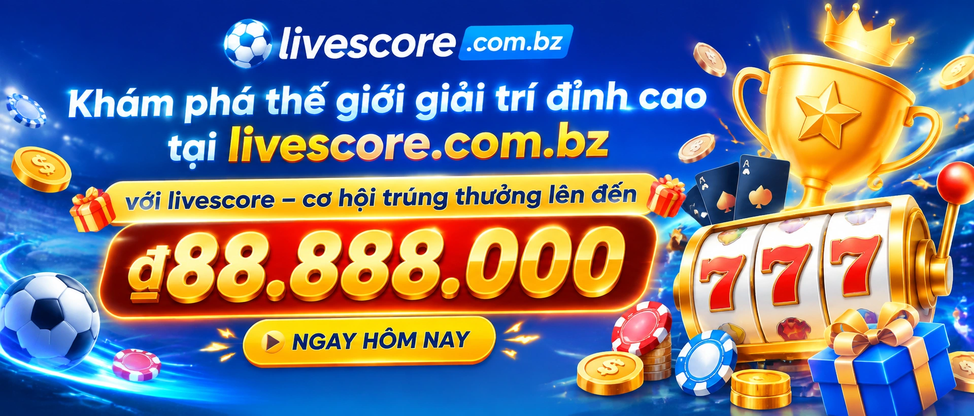 Banner giới thiệu casino trực tuyến trên livescore.com.bz