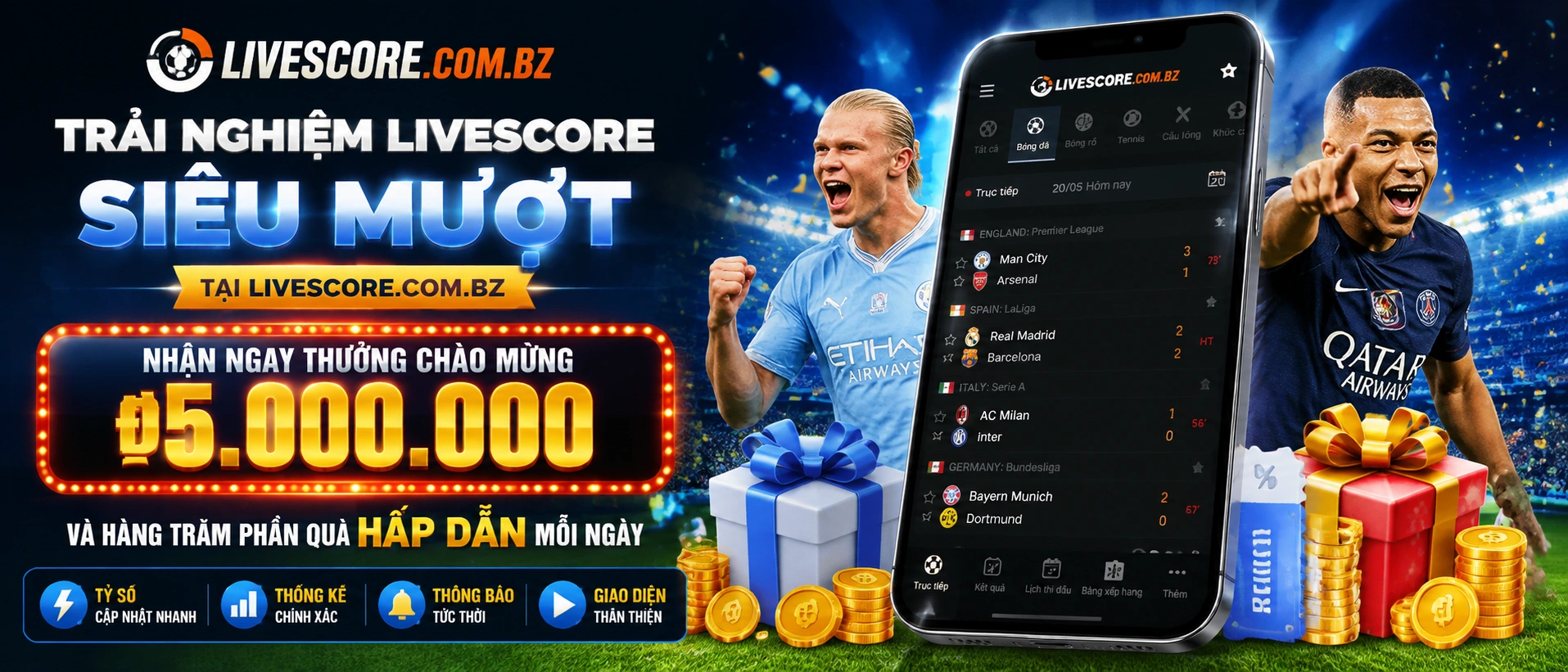 Banner giới thiệu app casino và trải nghiệm di động