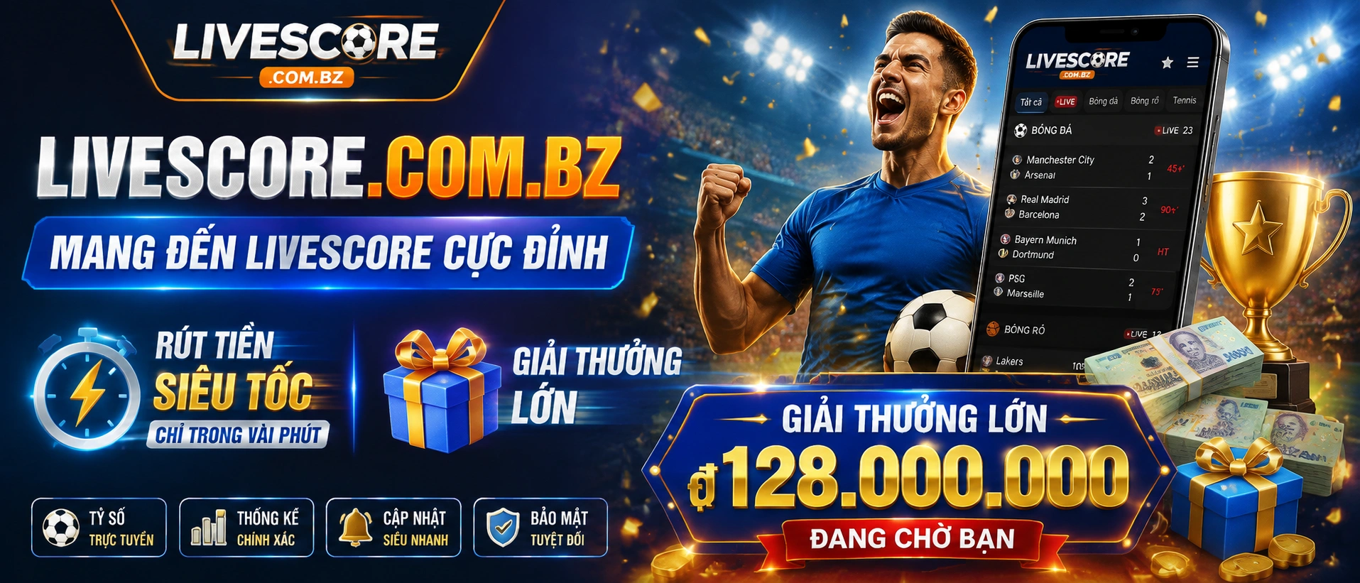 Banner hướng dẫn nạp tiền an toàn và thanh toán nội địa