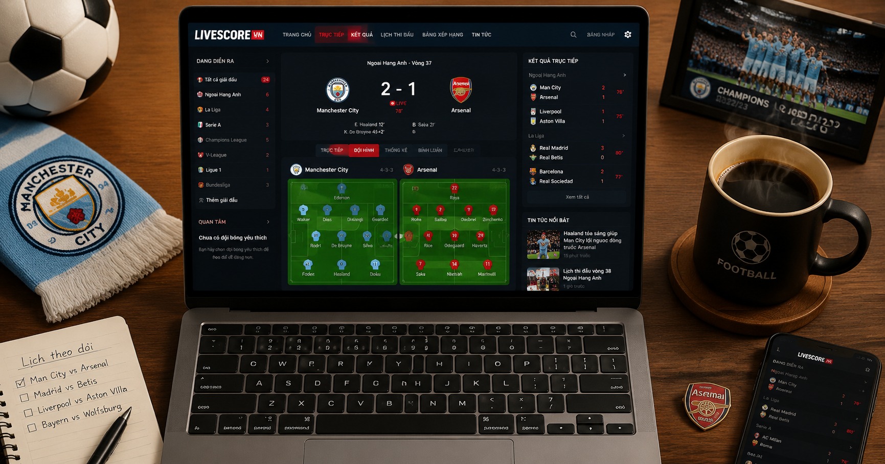 Livescore mới: Cập nhật nhanh chóng và chính xác nhất - image 2